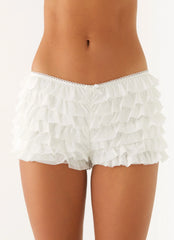 Pixie Bloomer Shorts White