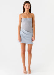 Romy Mini Dress Grey