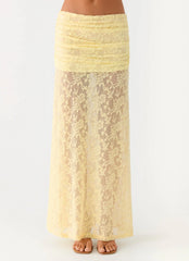 Farruko Jacquard Maxi Skirt Butter