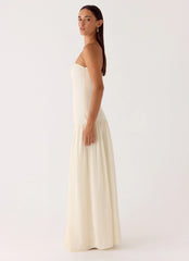 Slowing Tide Maxi Dress Ivory