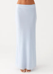Michaella Chiffon Maxi Skirt Blue