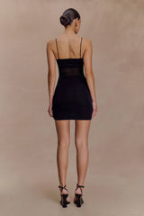 Maryk Mesh Mini Dress Black