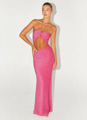 Lorenzo Maxi Dress Raspberry