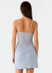 Romy Mini Dress Grey