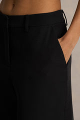 Silvia Black Straight Leg Trousers