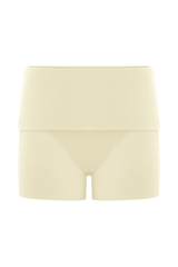 Birdie Fold Over Shorts Ivory