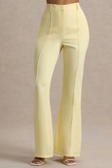 Jada Lemon Tailored Flared Leg Trousers