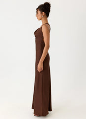 Zandie Maxi Dress Chocolate Torte