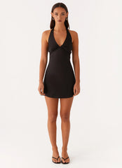 Heavy Hearted Mini Dress Black