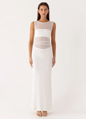 Sabre Maxi Dress White