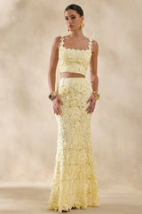 Esmara Lemon Lace Maxi Skirt