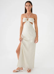 Laid Bare Maxi Dress Desert Stripe