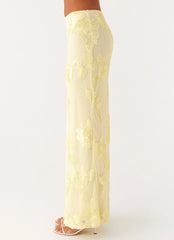 Radiate Maxi Skirt Yellow