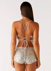 Maelis Cami Top Silver