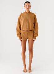 Thats Chill Mini Shorts Brown