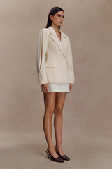 Wesley Structured Blazer Buttercream