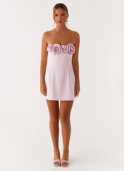 Patsie Strapless Mini Dress Pink