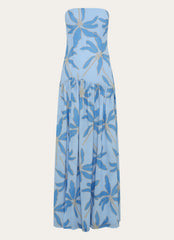 Eden Strapless Maxi Dress Opulent Blue