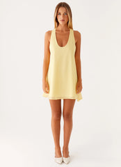 Industry Mini Dress Pastel Yellow