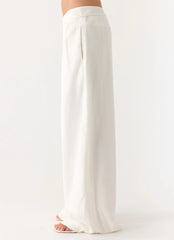 Isobel Linen Pants White