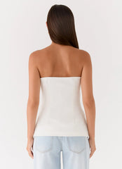 Midnight Glance Top White