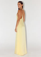 Fine Line Maxi Dress Yellow