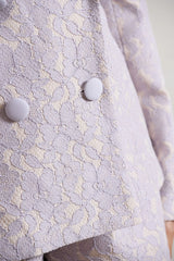 Kennedy Mauve Lace Tailored Blazer