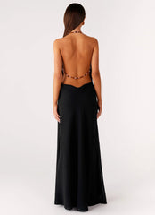 Morning Crush Cowl Maxi Dress Black