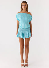 Lowey Mini Dress Pale Blue