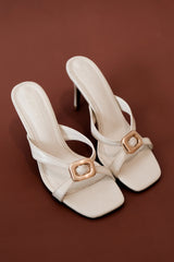 Jodie High Heel With Hardware Ivory