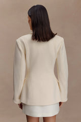 Wesley Structured Blazer Buttercream