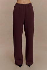 August Straight Leg Jogger Chocolate
