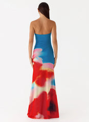 Iroha Strapless Maxi Dress Twilight Petal