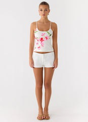 Garrix Bead Cami Top Ivory Reef