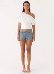 Janni Off Shoulder Top White