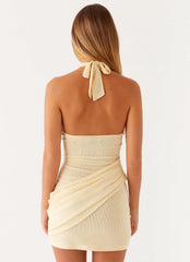 Henrietta Mini Dress Pastel Yellow