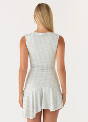 Summer Delight Mini Dress Vintage Stripe