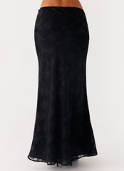 Starlit Maxi Skirt Black