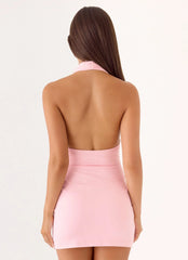 Novalie Handwoven Mini Dress Pink