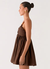 Jonas Mini Dress Brown