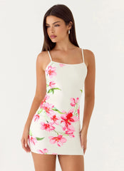 Zabrina Mini Dress Ivory Reef