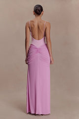 Roisin Slinky Maxi Dress Powder Pink