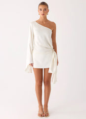 Statement Hour One Shoulder Top Ivory