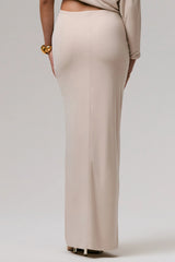 Marlena Stone Twisted Split Maxi Skirt