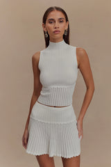 Indy Pointelle Knit Top Ivory