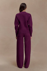 Lauren Knit Trouser Plum