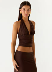 Kerrie Halter Top Chocolate