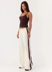 Deacon Low Rise Pants Bloom Stripe