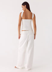 Emilia Pant White