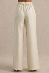 Bellarose Nude Wide Leg Trousers